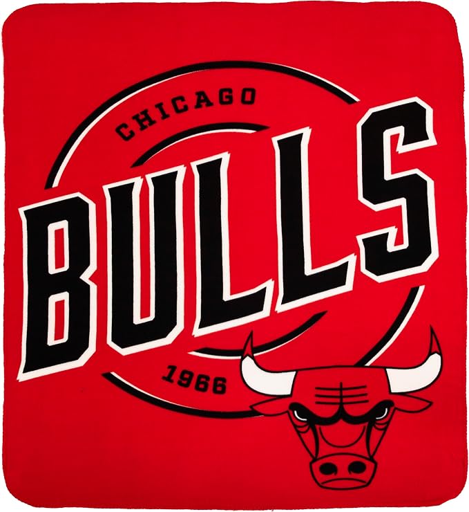 Northwest NBA Chicago Bulls Unisex-Adult Fleece Throw Blanket, 50" x 60", Campaign