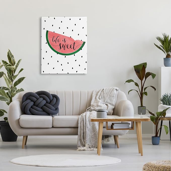 Watermelon Still Life Kitchen, 30 x 40 Inch Canvas Wall Art | Stupell Industries | 30 x 40 Inches, Easy to Hang and Sturdy, Made in USA, by Anna Quach