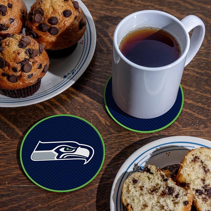 Rico Industries NFL Football Classic Favorites: PVC Coaster Set (4-Pack)