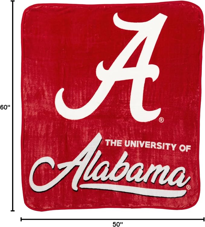 Northwest NCAA Unisex-Adult Raschel Throw Blanket