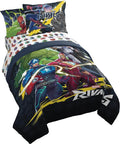 Marvel Rivals Twin Comforter Set 5 Piece Superhero Bedding for Boys, Multi | Avengers, Comforter Sheets Sham Pillowcase, Official Product, Soft Microfiber, Machine Washable, Easy Care, Boys Gift