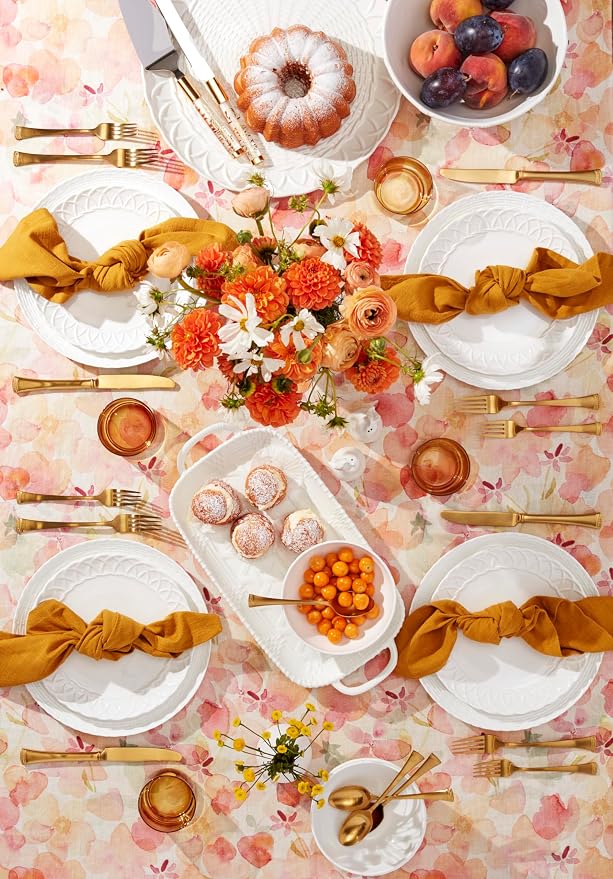 Lenox Wicker Creek 12-Piece Dinnerware Set, 14.29,White