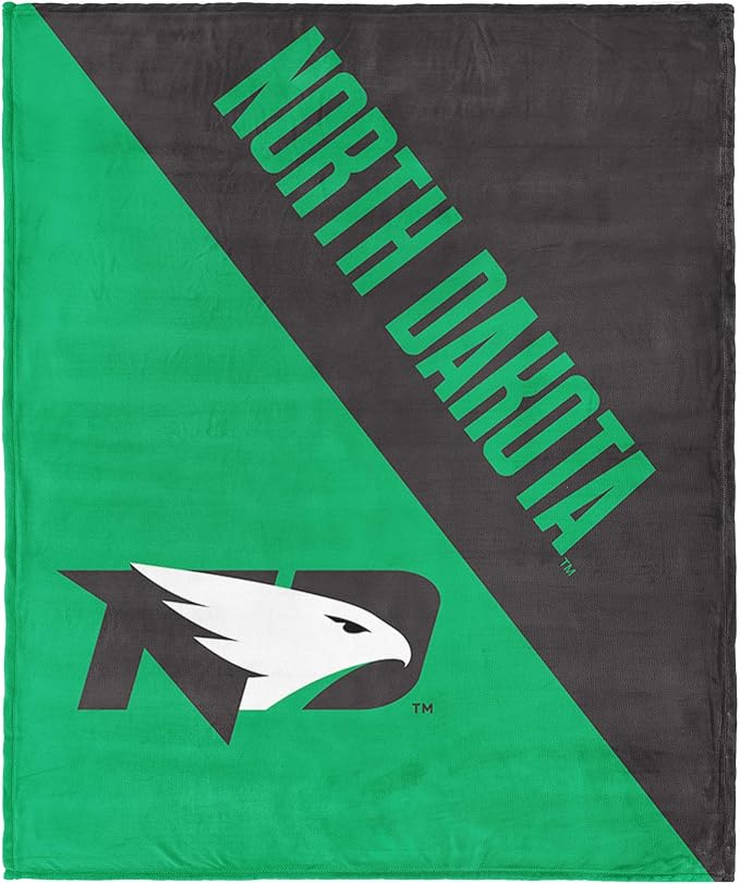 Northwest NCAA Silk Touch Throw Blanket, Ultra Soft Plush Polyester, Lightweight Warm Decorative Fan Gift, 46 x 60 in