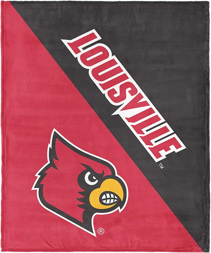 Northwest NCAA Silk Touch Throw Blanket, Ultra Soft Plush Polyester, Lightweight Warm Decorative Fan Gift, 46 x 60 in