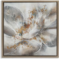Abstract Floral Bloom Gallery, 24 x 24 Inch Canvas in Floater Frame | Stupell Industries · By K. Nari · Ready to hang · Made in USA