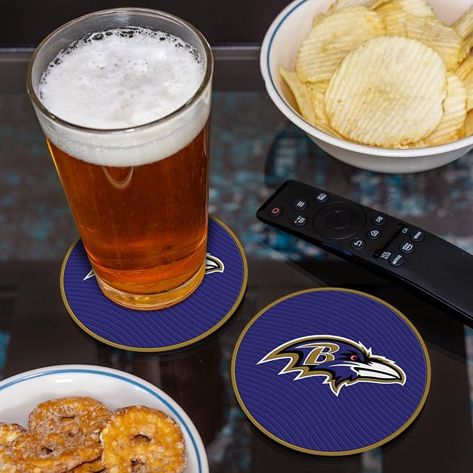 Rico Industries NFL Football Classic Favorites: PVC Coaster Set (4-Pack)