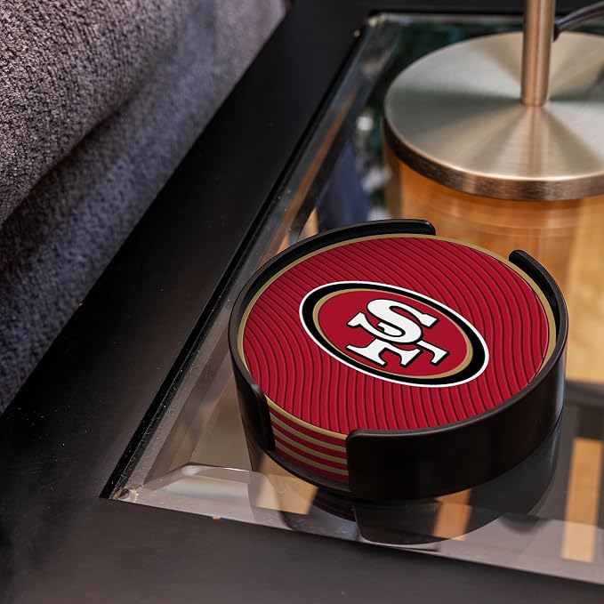 Rico Industries NFL Football Classic Favorites: PVC Coaster Set (4-Pack)