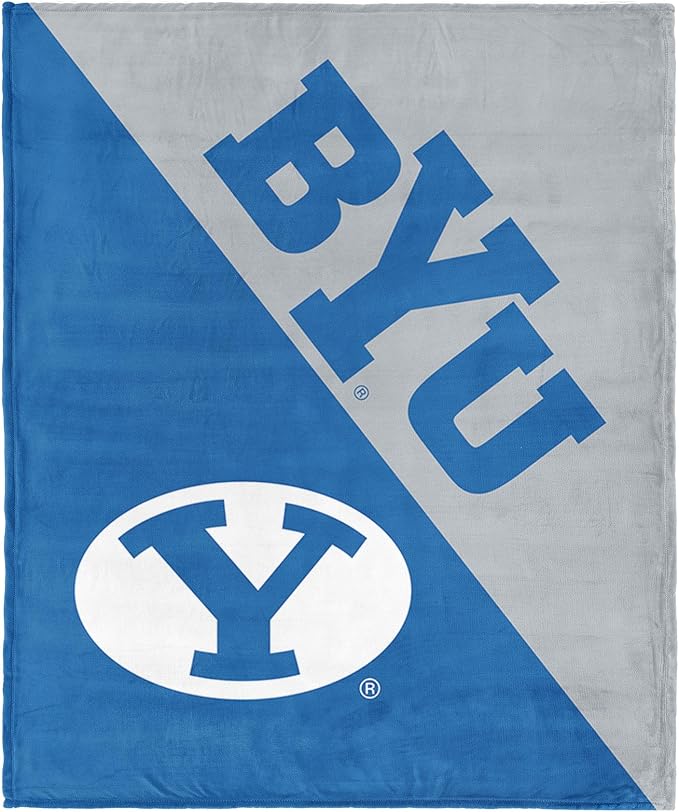 Northwest NCAA Silk Touch Throw Blanket, Ultra Soft Plush Polyester, Lightweight Warm Decorative Fan Gift, 46 x 60 in