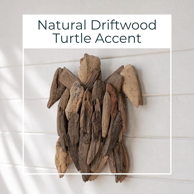 Decorative Driftwood Art Sculpture for Home, Bathroom and Office Decor - Sculptural Ornaments Accent for Room and Living Room Styling - Modern Figurine for Coffee Table or Shelf Display - 12", Brown
