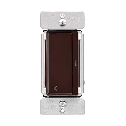 Eaton Z-Wave Plus RF9601DB Wireless Switch, Single Pole, 3-Way, Brown