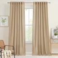 RYB HOME Linen Sheer Curtains for Living Room Bedroom, Back Tab 108 inches by RYBHOME