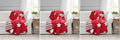 Lush Decor, Red Star Throw Blanket, 50" x 60" (Pack of 3)