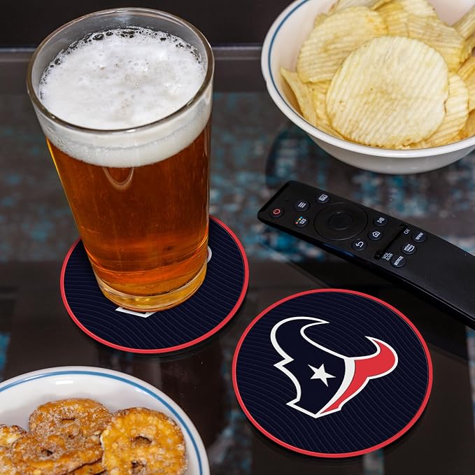 Rico Industries NFL Football Classic Favorites: PVC Coaster Set (4-Pack)