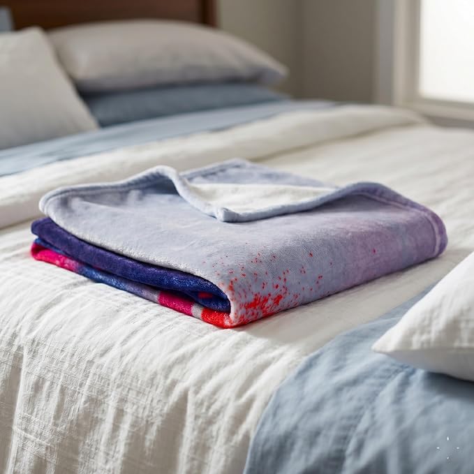 Supergirl Movie Fluffy Throw 46 in x 60 in – Soft Plush Lightweight Blanket for Couch, Bed & Travel, (Officially Licensed Product) by Franco