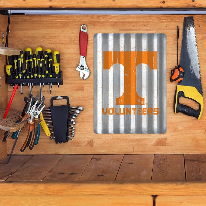 Rico Industries NCAA 12" X 16" Tin Metal Roof Sign
