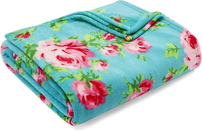 Betsey Johnson - Blanket, Buttery-Soft Throw Blanket for Couch or Bed, Boldly Plush & Oversized Bedding (Bouquet Day, 50" x 70")