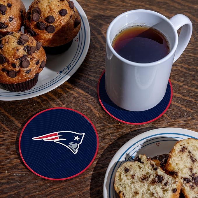 Rico Industries NFL Football Classic Favorites: PVC Coaster Set (4-Pack)