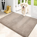 PURRUGS Dirt Trapping Door Mat 24" x 35.5", Non-Slip Machine Washable Entryway Rug, Dog Doormat, Indoor Front Door Mat, Super Absorbent Entry Rug for Muddy Shoes & Paws, Taupe