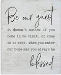 Stupell Industries 'Be Our Guest Family Welcome', Canvas Art, 30 x 40 Inches, Easy to Hang and Sturdy, Made in USA, by Lettered and Lined