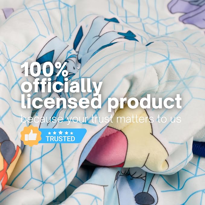 Pokemon Anime Gaming Cooling Throw Blanket for Hot Sleepers, 50 x 70 Inch Lightweight All-Season Throw, Soft Breathable Cooling Fabric for Couch, Bed, (Officially Licensed Product) by Franco Calm