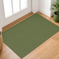 IOHOUZE Small Area Rug 2x3 Washable Woven Rugs for Entryway Non Slip Rubber Backed Front Door Rugs Indoor Doormat Throw Rug Floor Carpet for Entrance Kitchen, Olive Green/Earthy Green