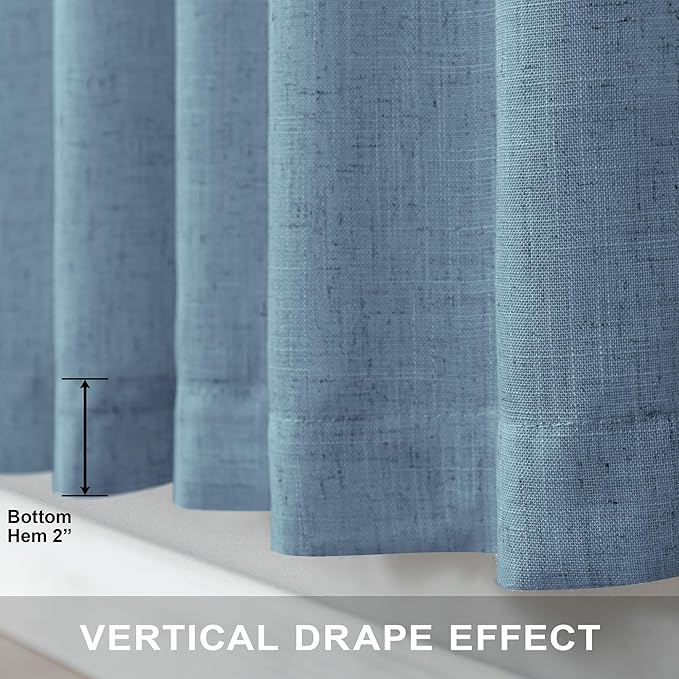 Light Blue Curtains 72 Inch Length - Image 6