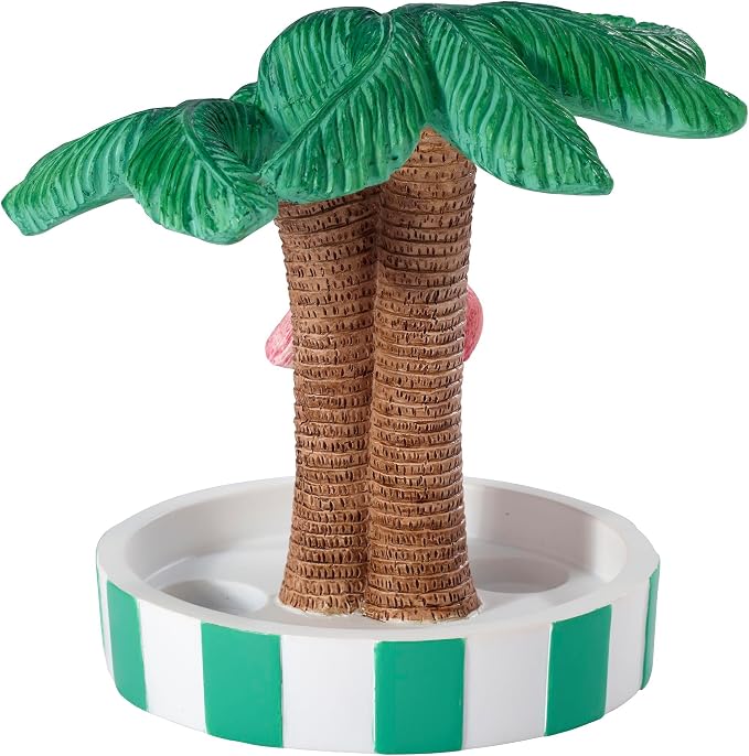 Avanti Linens - Toothbrush Holder, Durable Countertop Accessories, Stylish Bath Decor (Flamingo Paradise Collection)