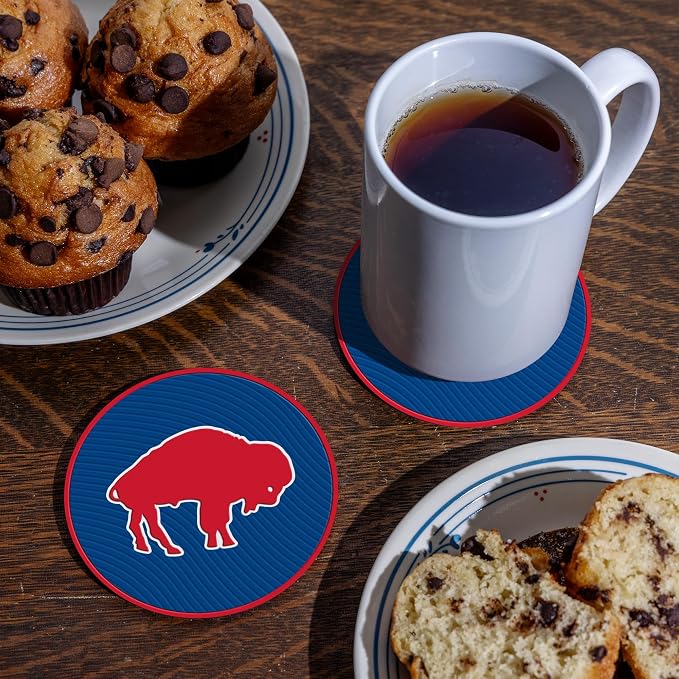 Rico Industries NFL Football Classic Favorites: PVC Coaster Set (4-Pack)