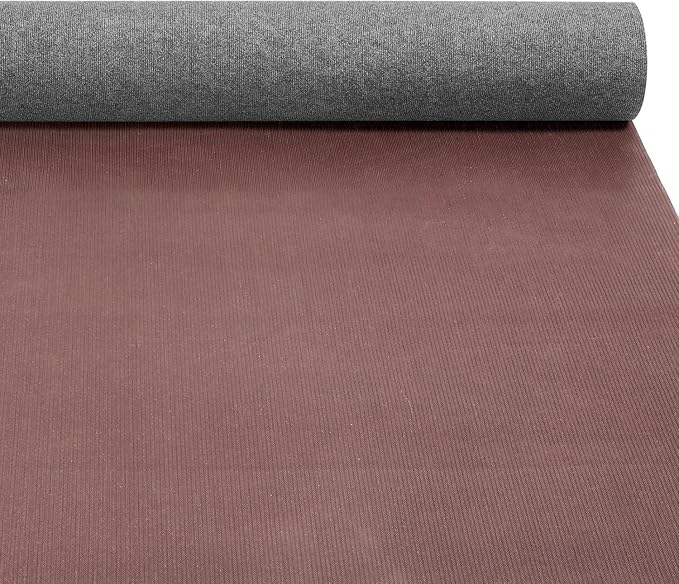 Grefinity Marine Carpet,5 FT x 25 FT Smoke Gray Indoor Outdoor Carpet 0.2" Thick Boat Rug with Water-Proof TPE Backing for Home, Patio, Porch, Deck