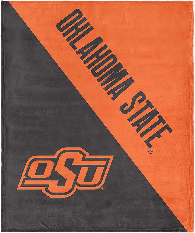 Northwest NCAA Silk Touch Throw Blanket, Ultra Soft Plush Polyester, Lightweight Warm Decorative Fan Gift, 46 x 60 in