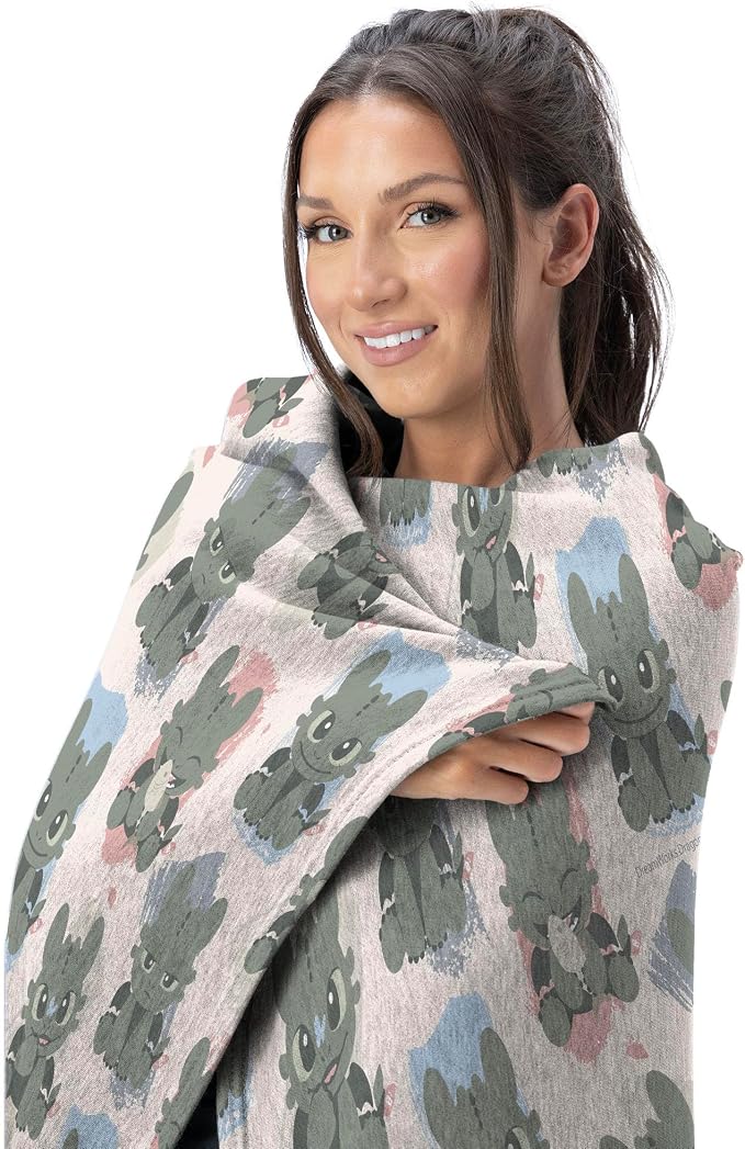 Northwest How to Train Your Dragon Many Emotions Silk Touch Throw Blanket 60x80 inches