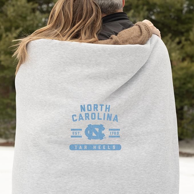 Logo Brands NCAA Sweatshirt Blanket - Officially Licensed Soft Throw Blanket for Fans, Cozy Game Day Blanket, Vintage-Style, Great Gift for Students & Alumni