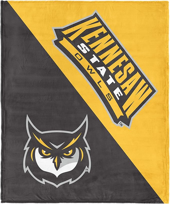 Northwest NCAA Silk Touch Throw Blanket, Ultra Soft Plush Polyester, Lightweight Warm Decorative Fan Gift, 46 x 60 in