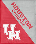 Northwest NCAA Silk Touch Throw Blanket, Ultra Soft Plush Polyester, Lightweight Warm Decorative Fan Gift, 46 x 60 in