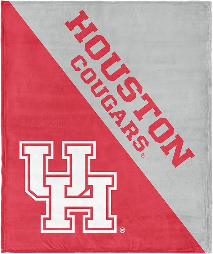 Northwest NCAA Silk Touch Throw Blanket, Ultra Soft Plush Polyester, Lightweight Warm Decorative Fan Gift, 46 x 60 in