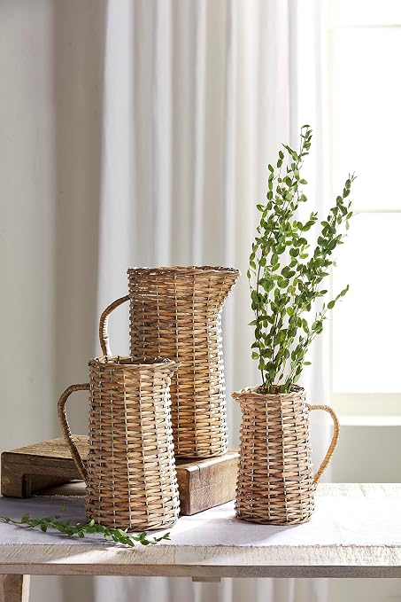 Mud Pie Willow Pitcher, Medium, 8 1/4" x 9 3/4"