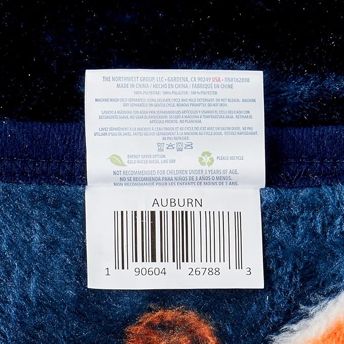 Northwest NCAA Unisex-Adult Raschel Throw Blanket