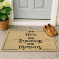 Welcome Door Mat Home Mats for Front Door Indoor Outdoor Entrance with Non-Slip Backing Housewarming Gifts New Home Decor Sign for Family Friends New Beginnings House Gift Idea for Floor 16.9"x29.9"
