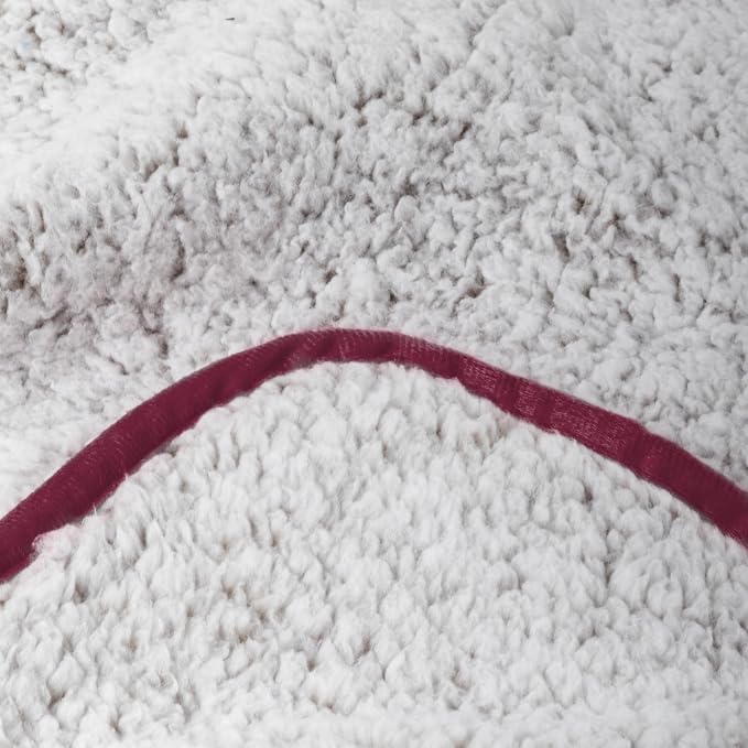 Logo Brands NCAA Frosty Fleece Blanket (50" x 60") – Soft & Warm Sherpa Material with Team Logo, Team Color Trim, Great Gift for Alumni & Students