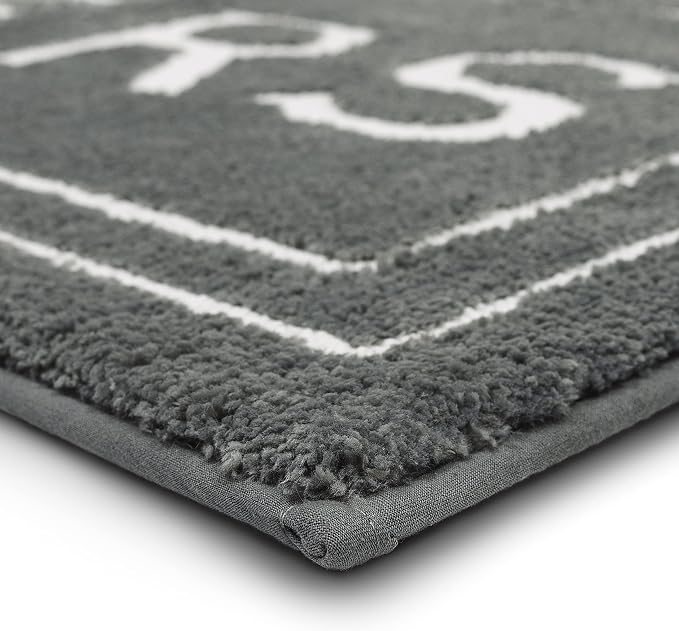 Mohawk Home Hers Pewter 1' 8" x 2' 10" Bath Mat
