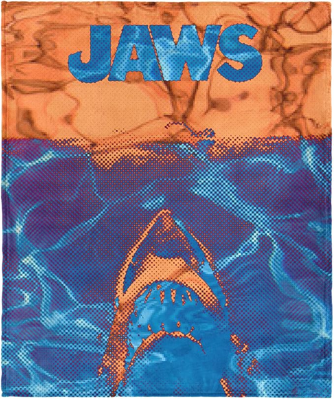 Northwest Jaws Neon Poster Silk Touch Throw Blanket 60x80 inches