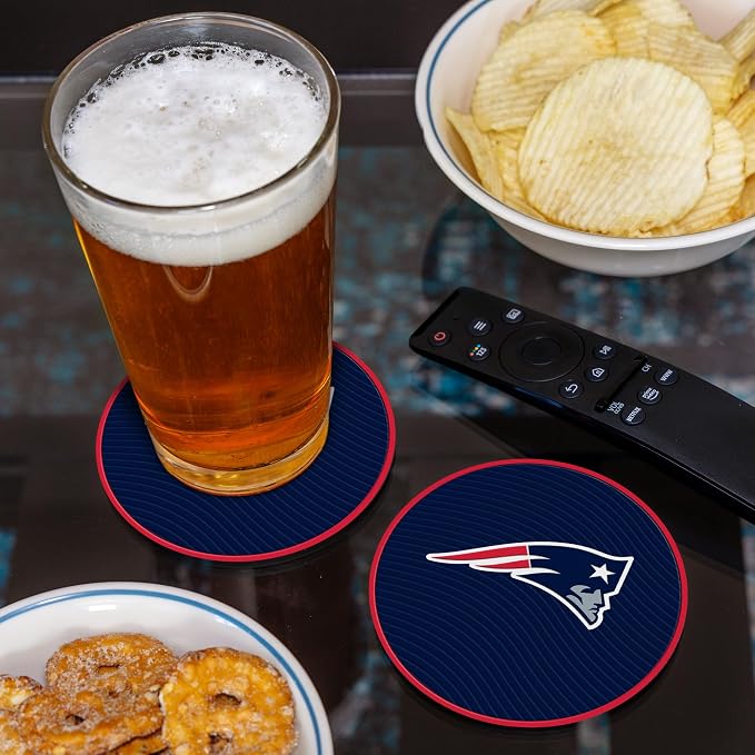 Rico Industries NFL Football Classic Favorites: PVC Coaster Set (4-Pack)
