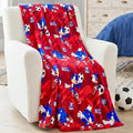 Sonic The Hedgehog Kids Sports Soccer Throw Blanket, 46 in x 60 in, Soft Cozy Decorative Blanket for Couch, Bed, or Sporting Events, 2026 World Soccer Tournament (Officially Licensed Product)by Franco