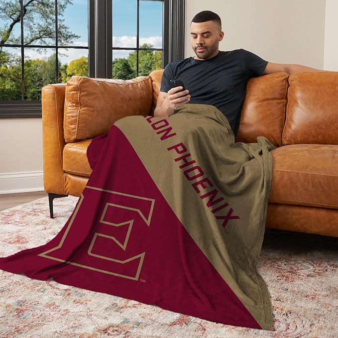 Northwest NCAA Silk Touch Throw Blanket, Ultra Soft Plush Polyester, Lightweight Warm Decorative Fan Gift, 46 x 60 in