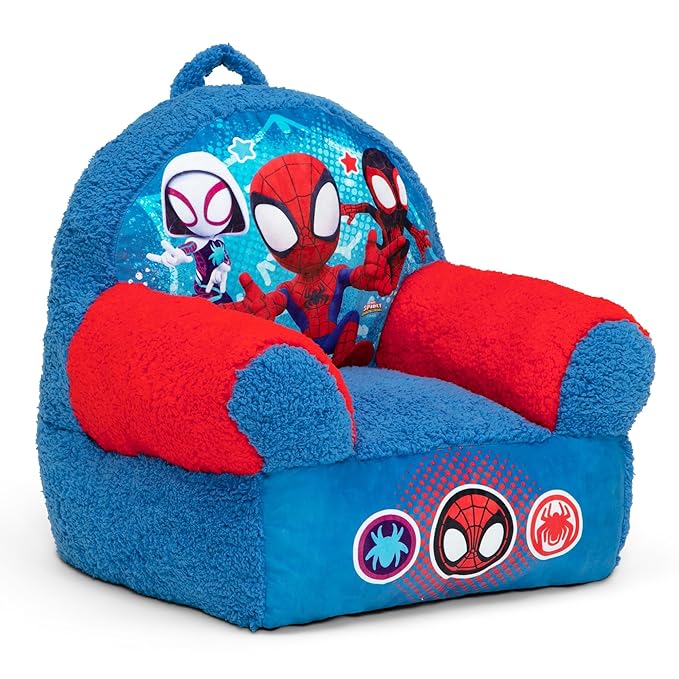 Delta Children - Spidey and His Amazing Friends Cozee Buddy Kids Chair, Blue