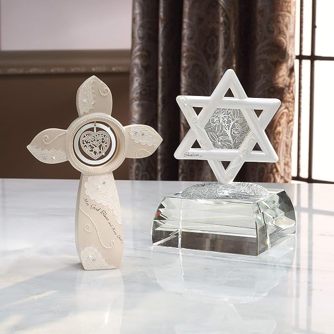Little Things Mean A Lot May God Bless and Keep You Self Standing Cross, 7-Inch