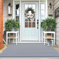 IOHOUZE Striped Area Rug 4'x6' Front Door Rugs Washable Area Rug for Double Front Porch, Large Patio Rug Outdoor Indoor, Doormat for Entryway Porch Entrance, Navy/White