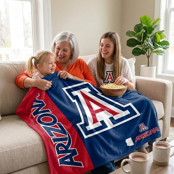 Proformance Home NCAA Arizona Wildcats Endzone Ultra Soft Tailgate Throw