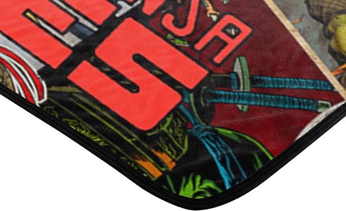 Northwest Teenage Mutant Ninja Turtles Micro Raschel Throw Blanket, 46" x 60", Flyin Mikey