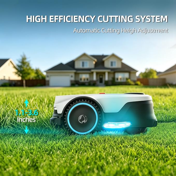 Lawn Mower, Suitable for Wireless RTK Lawn mowers on 0.2-0.75 Acres, Dw1500/Dw3000- White Shell